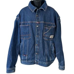 Vintage Y2K Willie Esco Caballero Denim Jean Jacket in a medium-dark wash